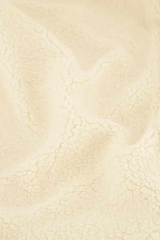 Witte Teddy Gilet Met Knopen