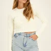 Witte Top Met Terry Strepen