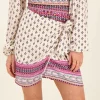 Witte Wikkelrok Met Print En Munten
