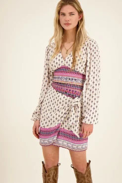 Witte Wikkelrok Met Print En Munten