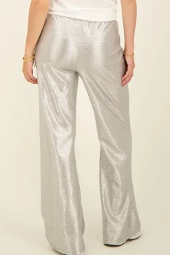 Zilveren Broek Wide Leg
