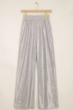 Zilveren Broek Wide Leg