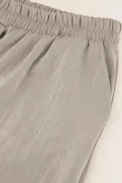 Zilveren Broek Wijde Pijpen Met Zakken