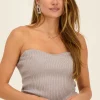 Zilveren Corset Top Met Lurex