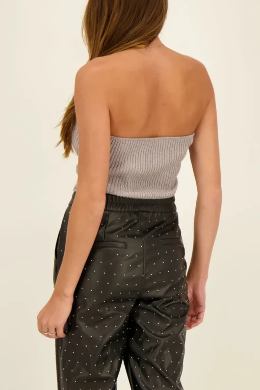Zilveren Corset Top Met Lurex