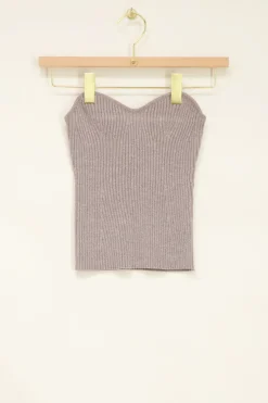 Zilveren Corset Top Met Lurex