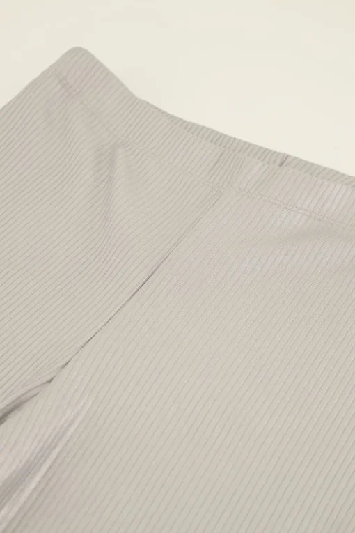 Zilveren Flared Broek