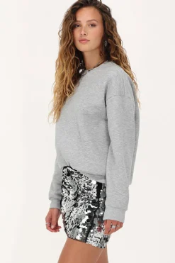 Zilveren Mini Rok Met Pailletten