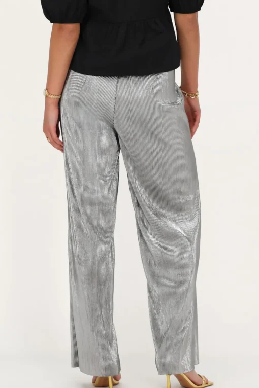 Zilveren Plissé Broek
