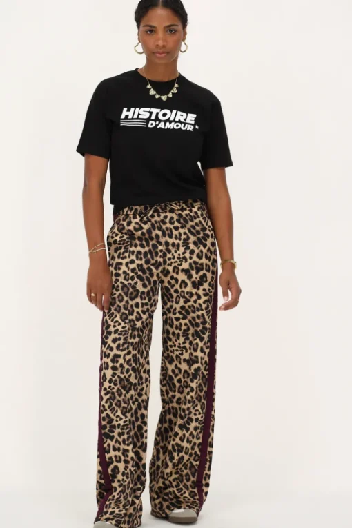 Zwart T-shirt "Histoire D'amour"