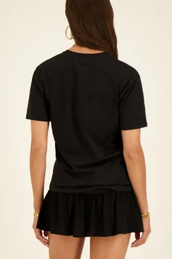 Zwart T-shirt Oui Mais Non