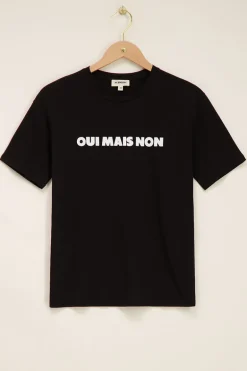 Zwart T-shirt Oui Mais Non