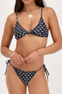 Zwarte Bikini Set Met Palmbomen
