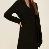 Zwarte Blazer Wikkeljurk