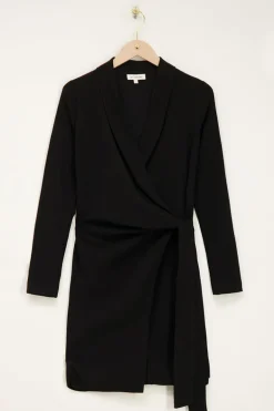 Zwarte Blazer Wikkeljurk