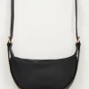 Zwarte Crossbody Tas Met Gouden Rits