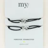 Zwarte Forever Connected Armband