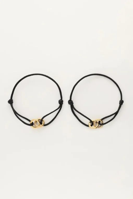 Zwarte Forever Connected Armband