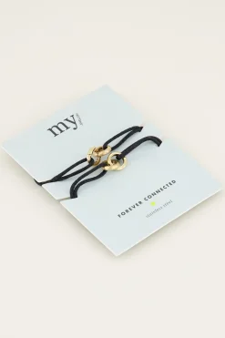Zwarte Forever Connected Armband