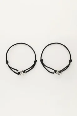 Zwarte Forever Connected Armband