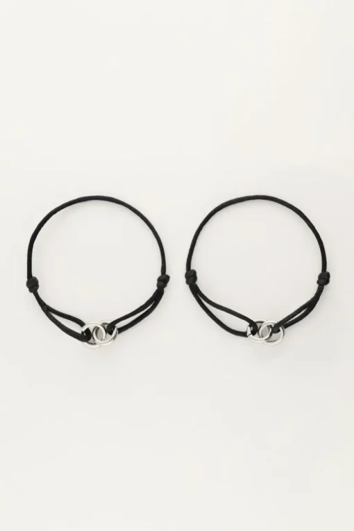 Zwarte Forever Connected Armband