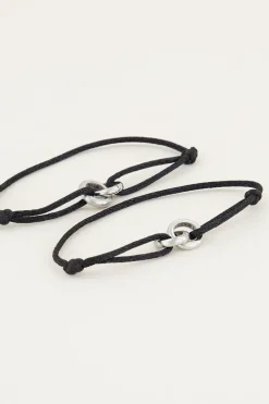 Zwarte Forever Connected Armband