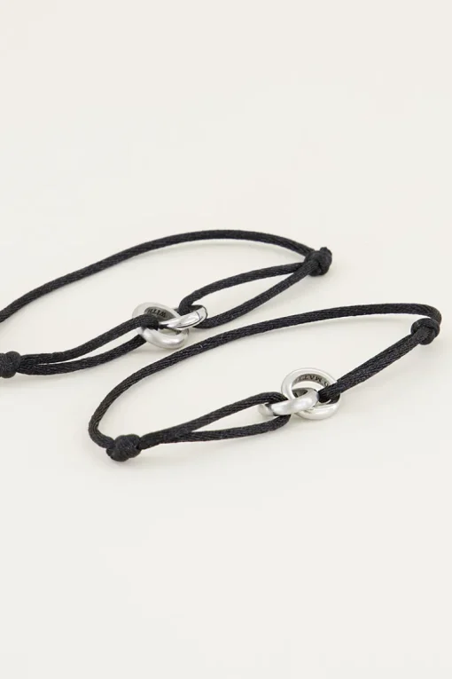 Zwarte Forever Connected Armband