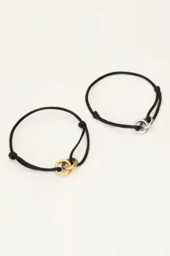 Zwarte Forever Connected Armband