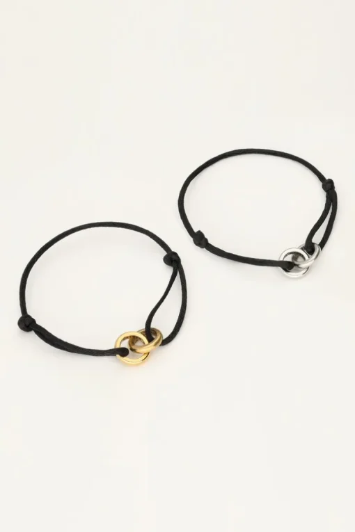 Zwarte Forever Connected Armband