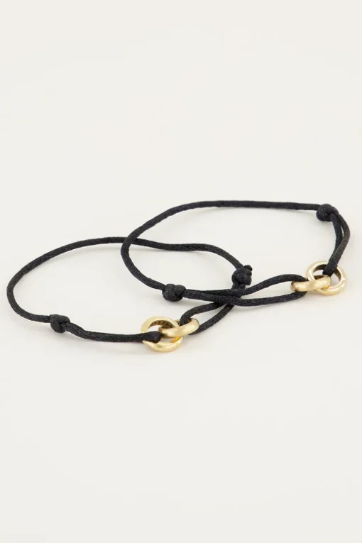Zwarte Forever Connected Armband
