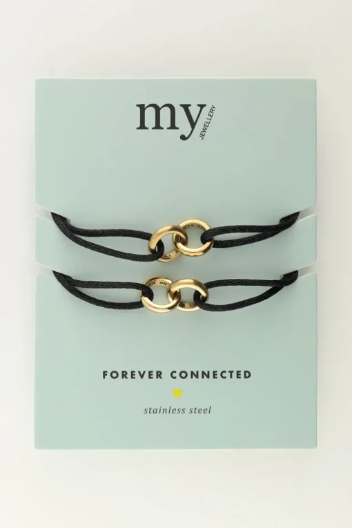 Zwarte Forever Connected Armband