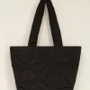 Zwarte Gewatteerde Shopper