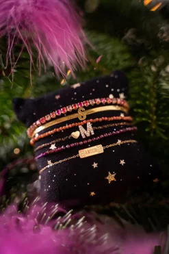 Zwarte Initial Armband