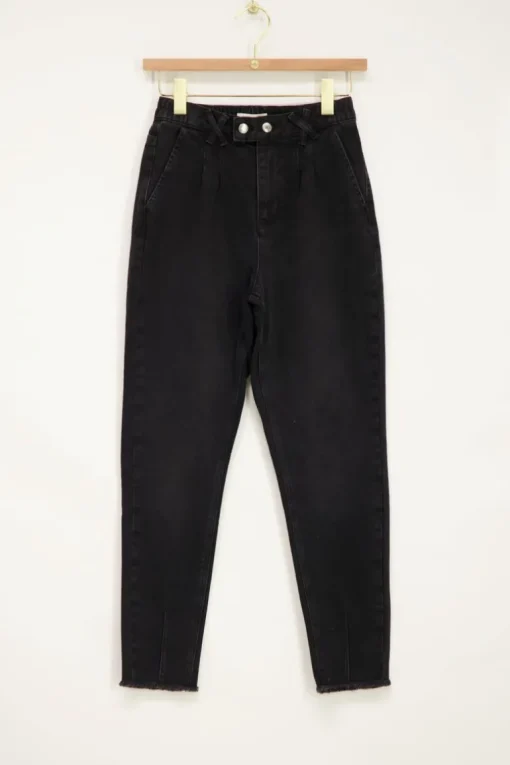 Zwarte Jeans Met Carrot Fit