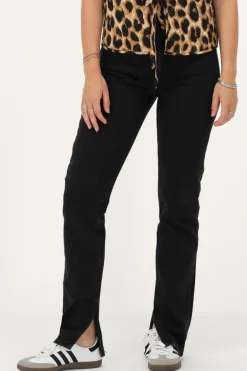 Zwarte Jeans Met Split