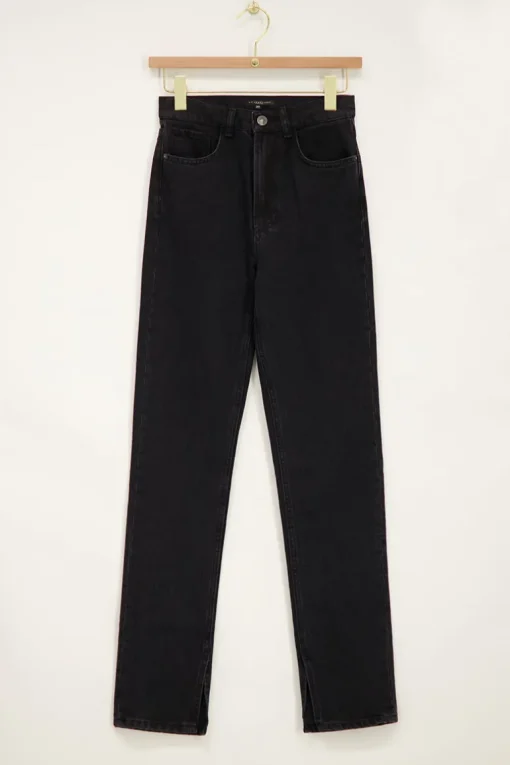 Zwarte Jeans Met Split