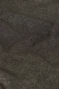 Zwarte Metallic Flared Broek