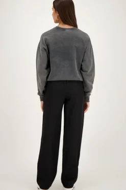 Zwarte Pantalon Met Elastiek