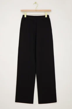 Zwarte Pantalon Met Elastiek