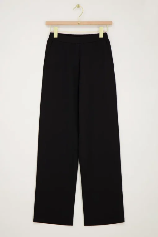 Zwarte Pantalon Met Elastiek