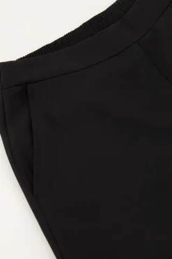 Zwarte Pantalon Met Elastiek