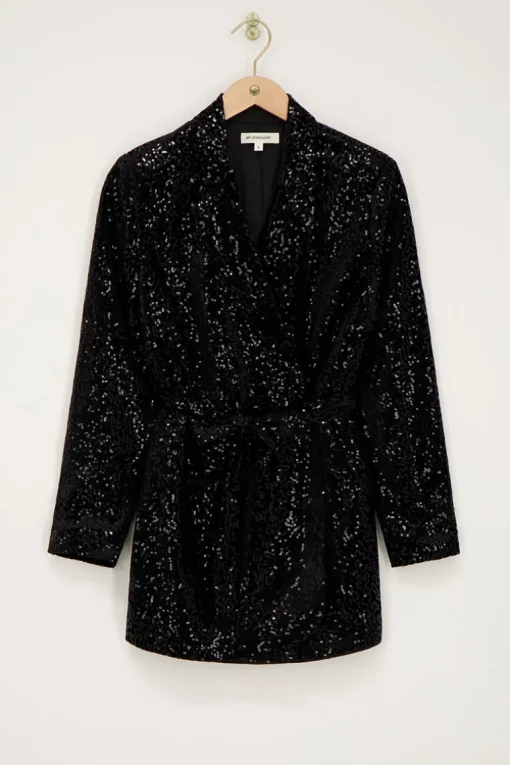 Zwarte Playsuit Met Pailletten