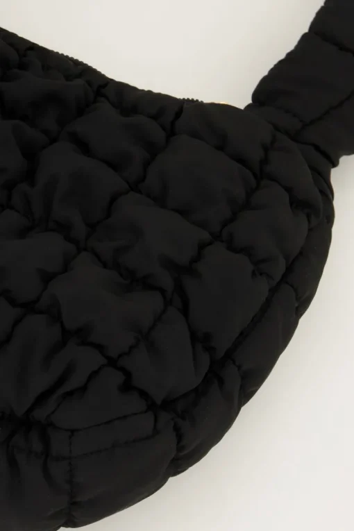 Zwarte Puffer Schoudertas
