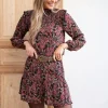 Zwarte Rok Met Gekleurde Paisley Print