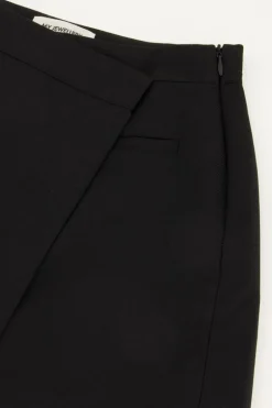 Zwarte Skort Met Overslag