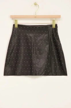 Zwarte Skort Met Studs