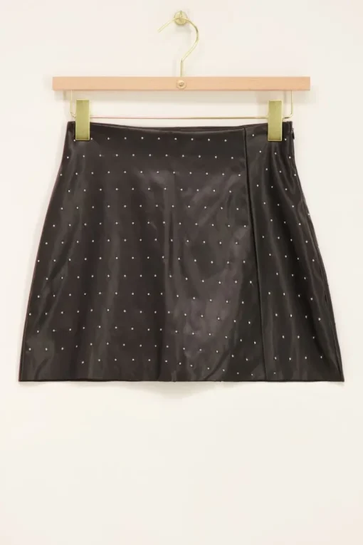 Zwarte Skort Met Studs