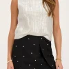 Zwarte Skort Met Studs All-over