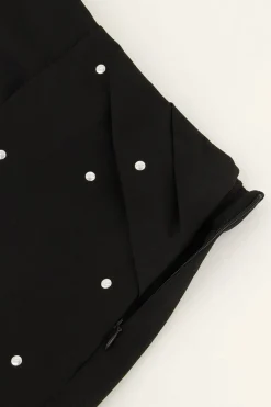 Zwarte Skort Met Studs All-over