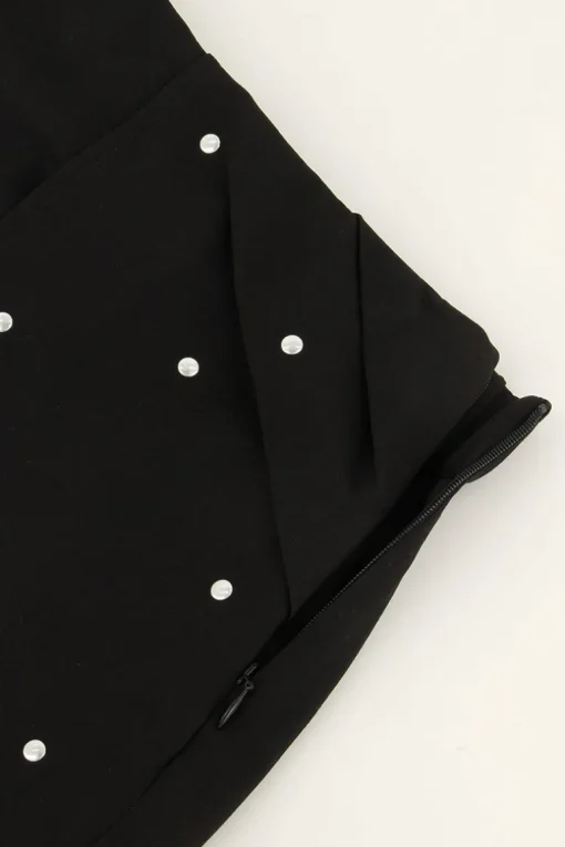 Zwarte Skort Met Studs All-over